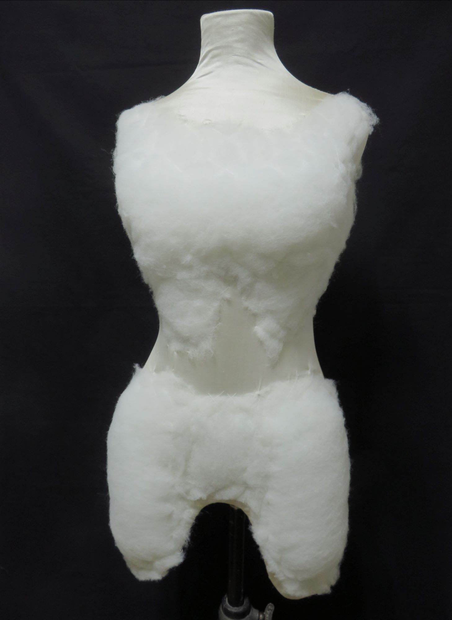 Starting to pad the mannequin - Janie Lightfoot.jpg