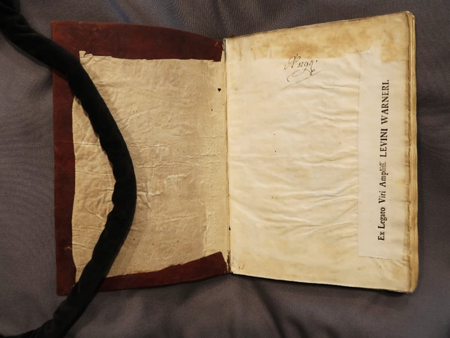 Figure 1 shows an example of a 17th century limp leather binding with pastedowns. Leiden University Library. Or. 894.jpg