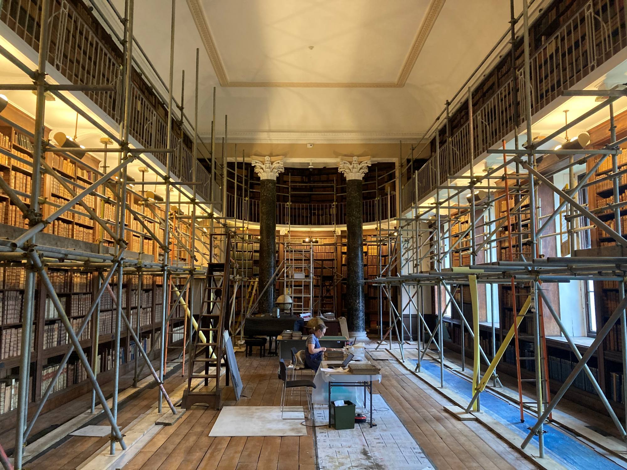 Oriel College Senior Library with scaffolding.jpg